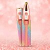 2in1 Electric Eyebrow Trimmer and Shaver Rechargeable Hair Remover for All Parts Use in Pen Flawless Hair Remover Rechargeable Painless Precision Eyebrow Trimmer and Eyebrow Razor Tool with LED Light for Face Lips Nose Chin Arm