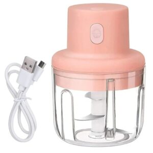 Electric USB Rechargeable Fruit Vegetable Onion Garlic Cutter Mixer Blender Mincer Grinder Food Speedy Chopper Cordless