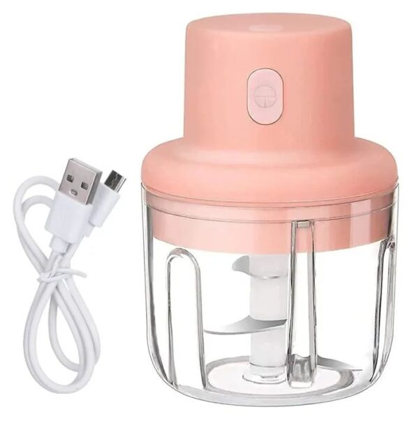 Electric USB Rechargeable Fruit Vegetable Onion Garlic Cutter Mixer Blender Mincer Grinder Food Speedy Chopper Cordless